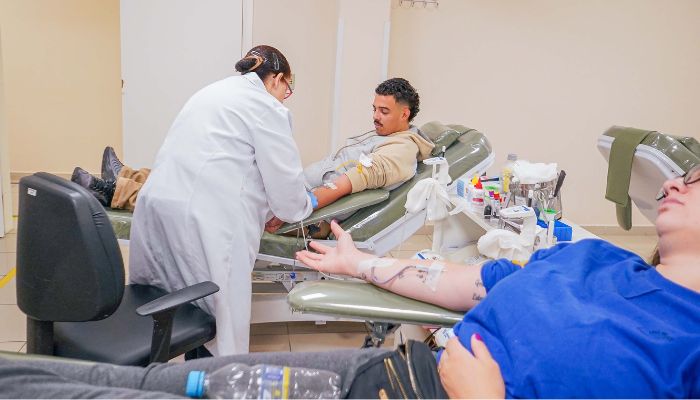 Foto: SESA Junho Vermelho: Hemepar reforça pedido de doação de sangue dos tipos O+ e O-